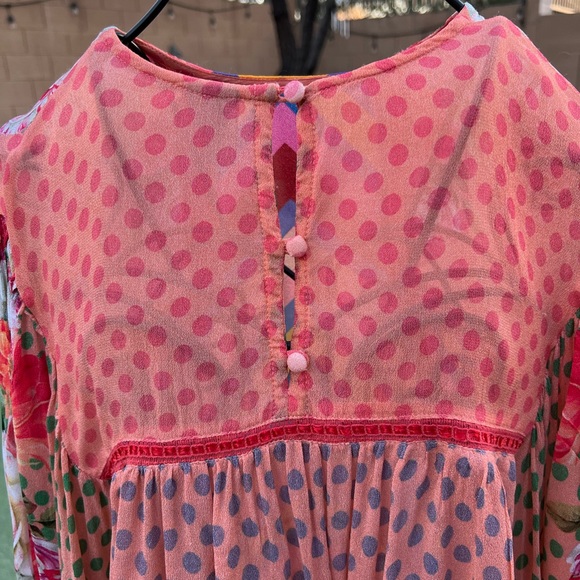 EUC Bl-nk London Anthropologie Miranda Peasant Blouse Sz Small *Sold Out* - Picture 6 of 7